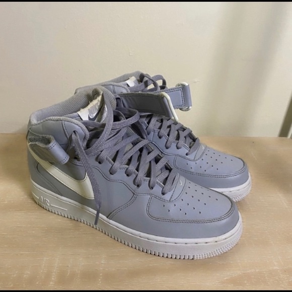air force 1 mid wolf grey white